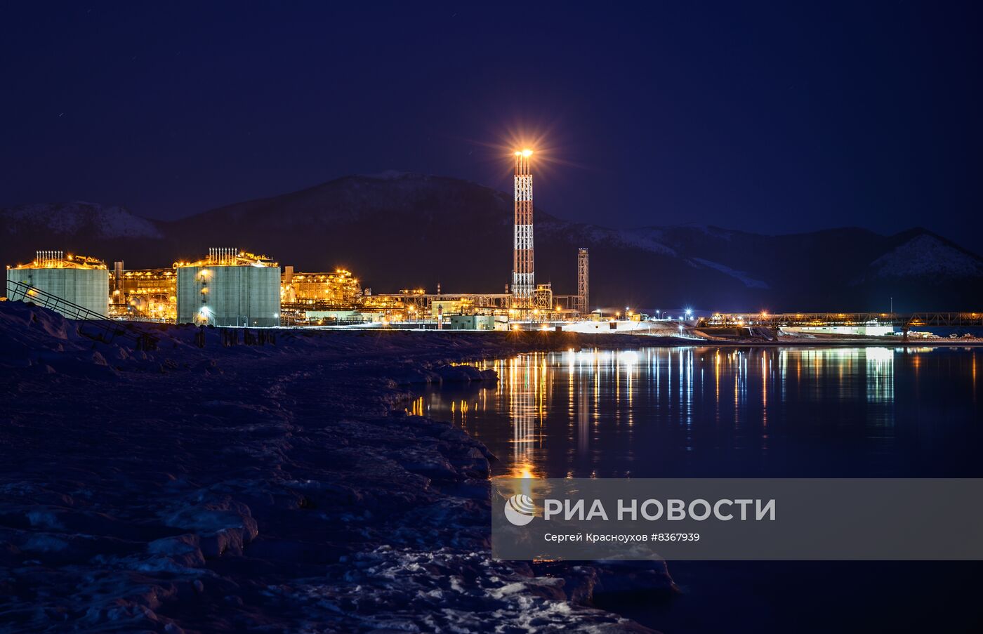 Завод по переработке СПГ на Сахалине