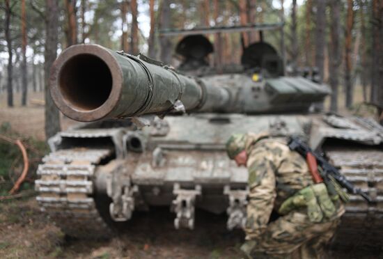 Боевая работа танкистов в зоне СВО