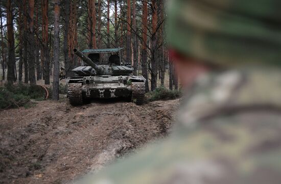 Боевая работа танкистов в зоне СВО