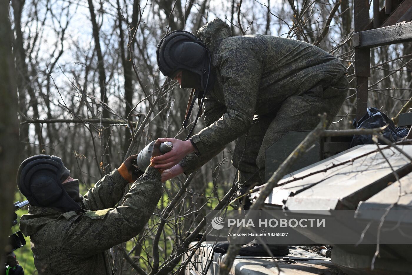 Боевая работа танкистов в зоне СВО