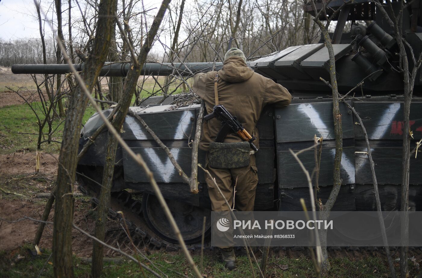 Боевая работа танкистов в зоне СВО