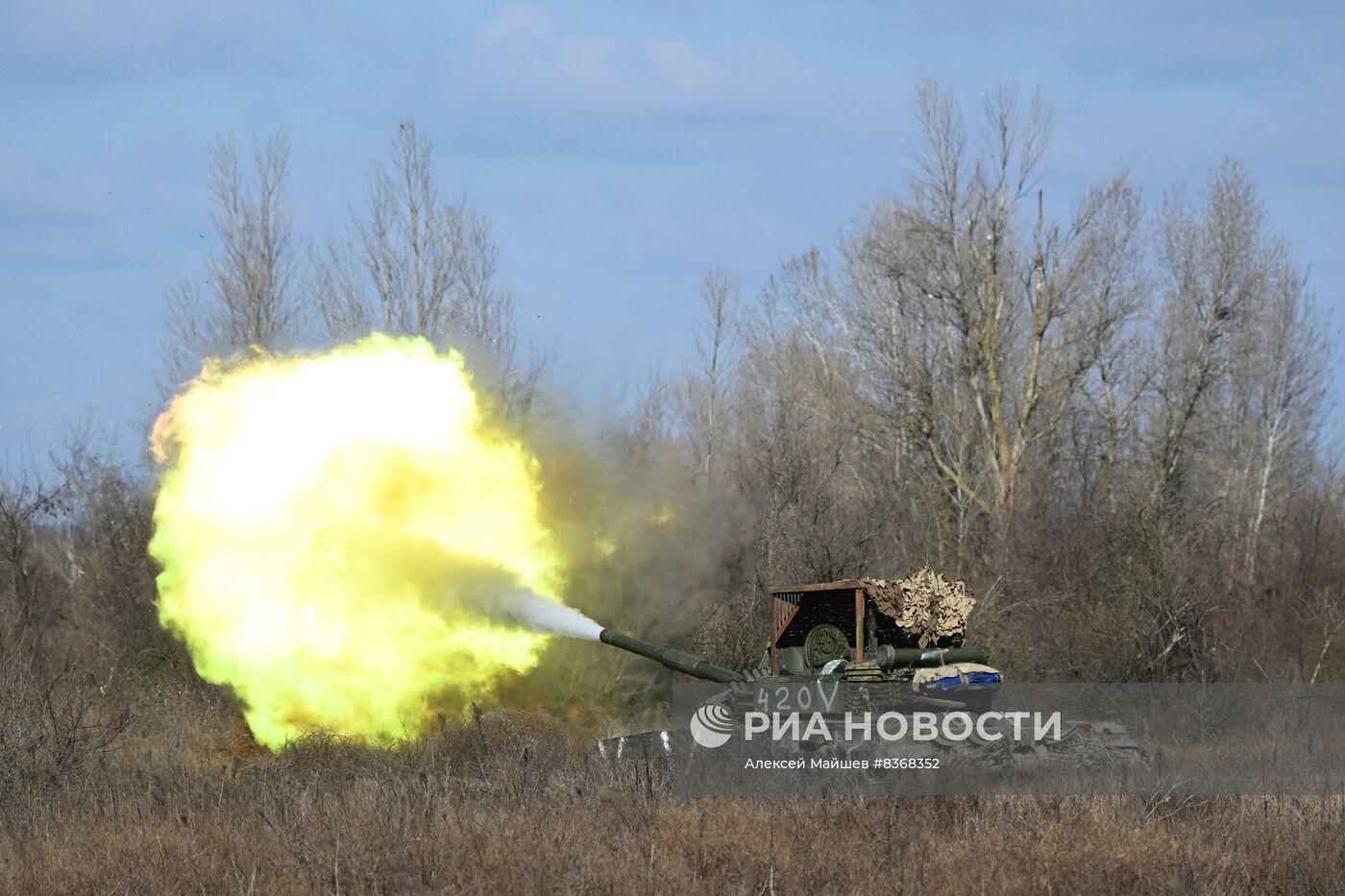 Боевая работа танкистов в зоне СВО