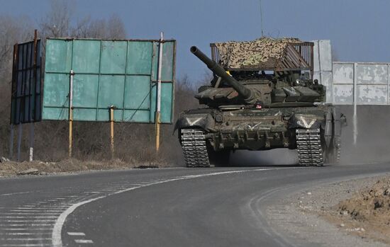 Боевая работа танкистов в зоне СВО