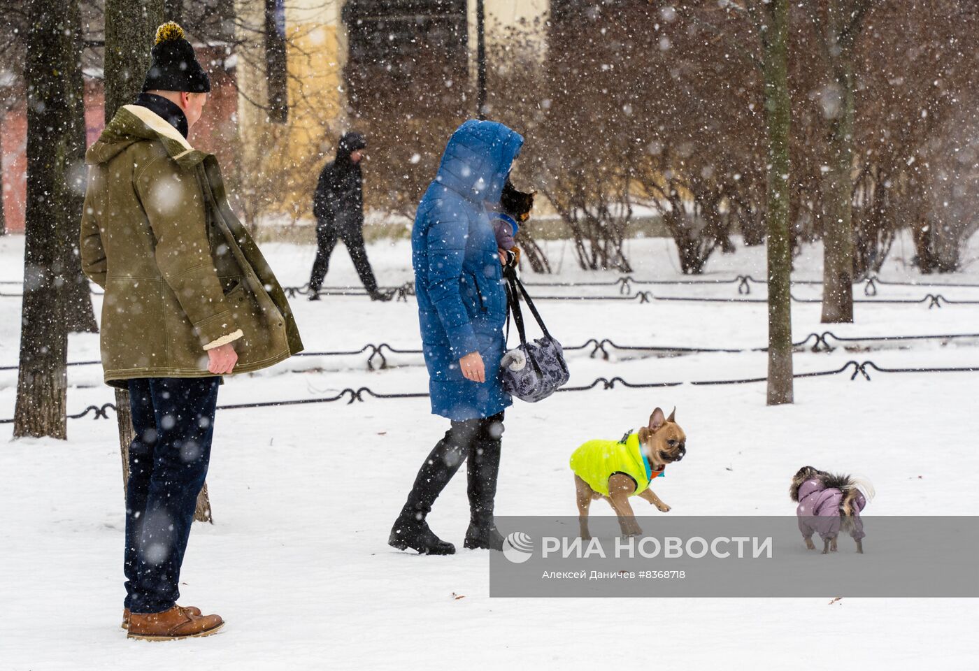 Снежный шторм в Санкт-Петербурге