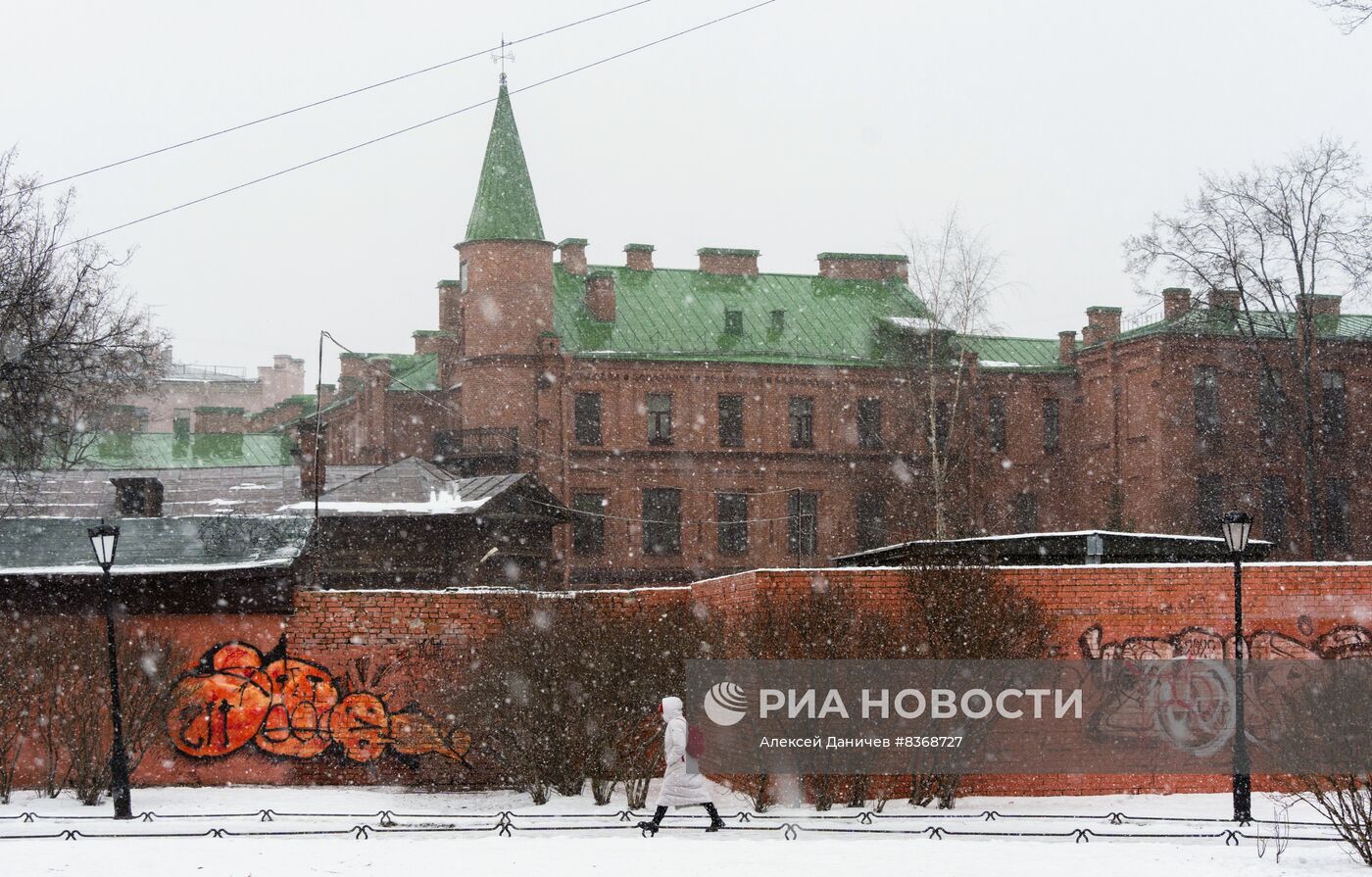 Снежный шторм в Санкт-Петербурге