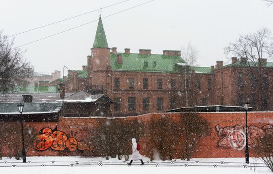 Снежный шторм в Санкт-Петербурге