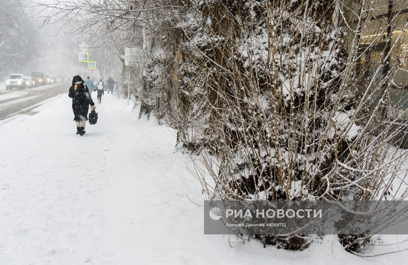 Снежный шторм в Санкт-Петербурге