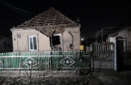 Последствия обстрела Мелитополя