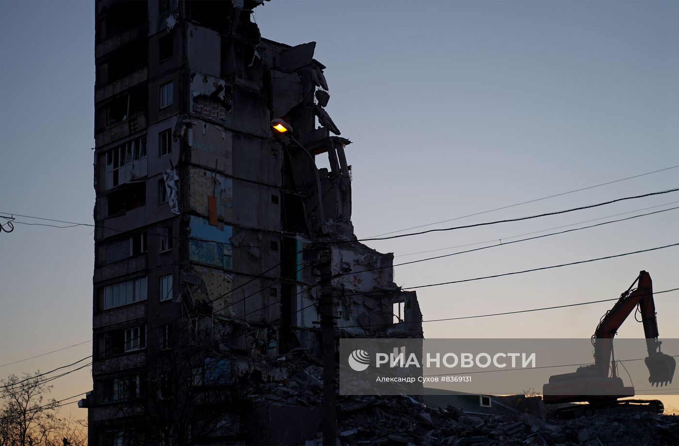 Снос аварийных домов в Мариуполе