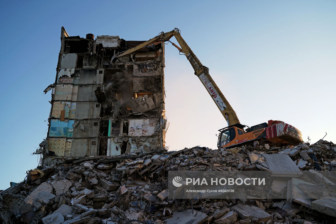 Снос аварийных домов в Мариуполе