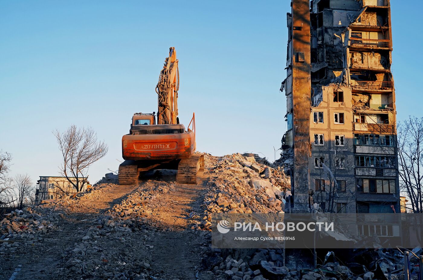 Снос аварийных домов в Мариуполе | РИА Новости Медиабанк