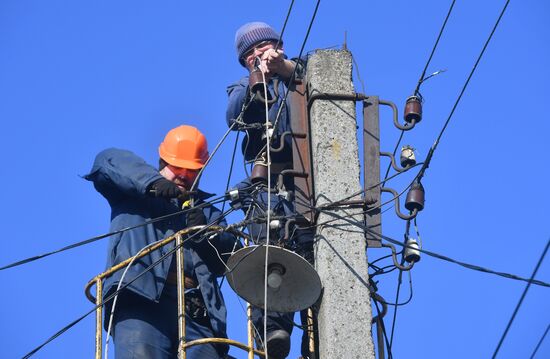 Последствия обстрела Мелитополя