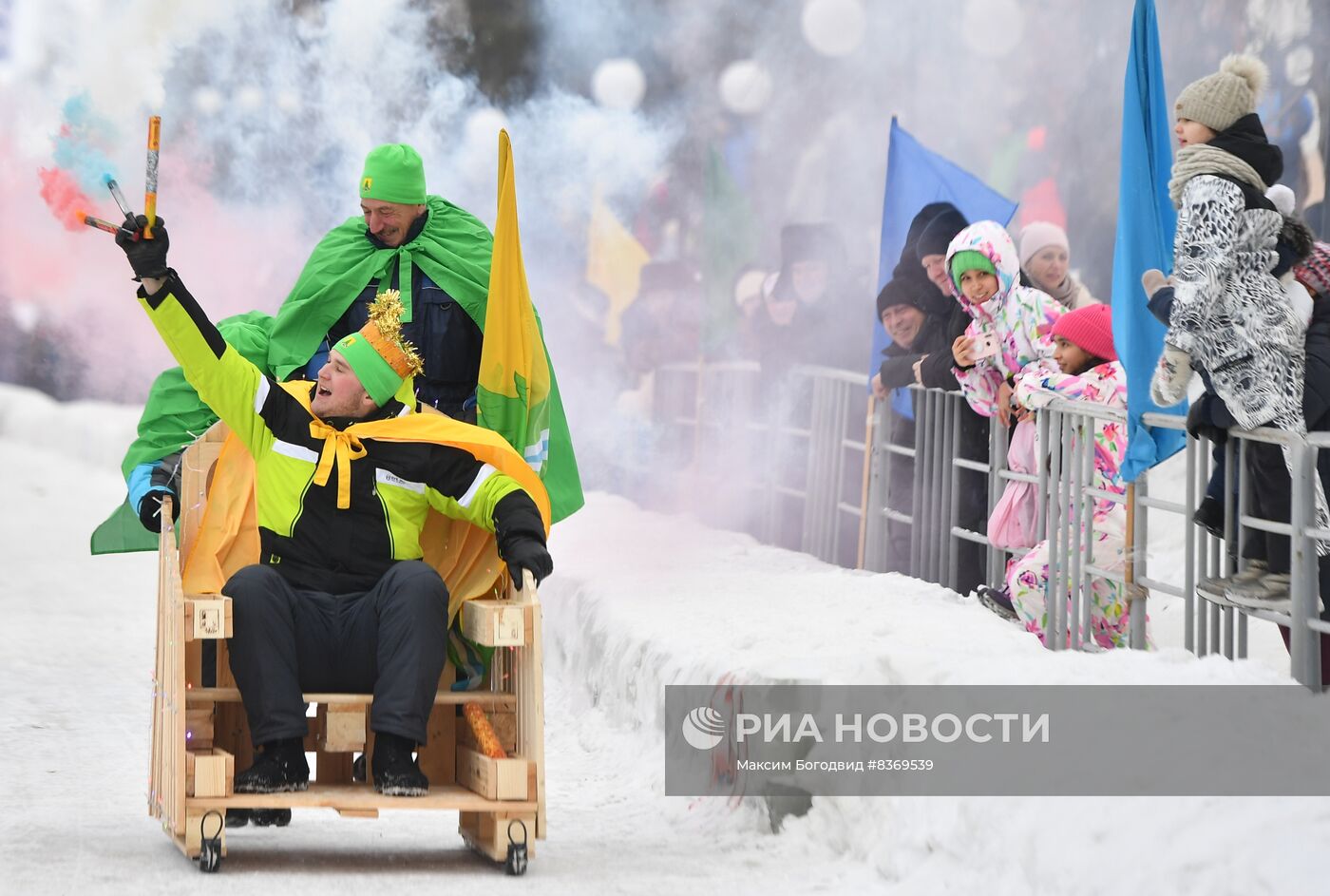 Фестиваль креативных санок SunnyFest в Татарстане