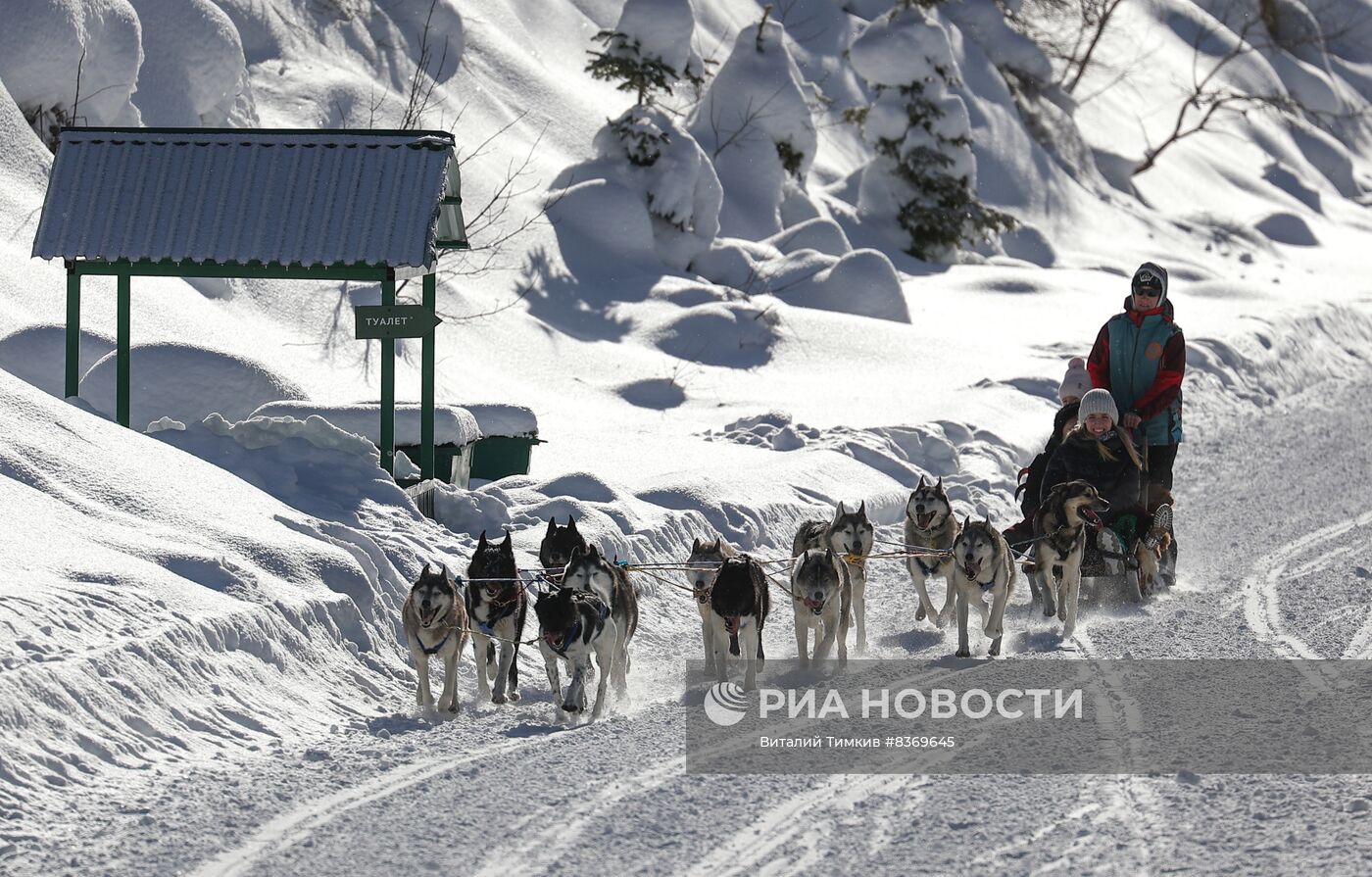 Зима в республике Адыгея