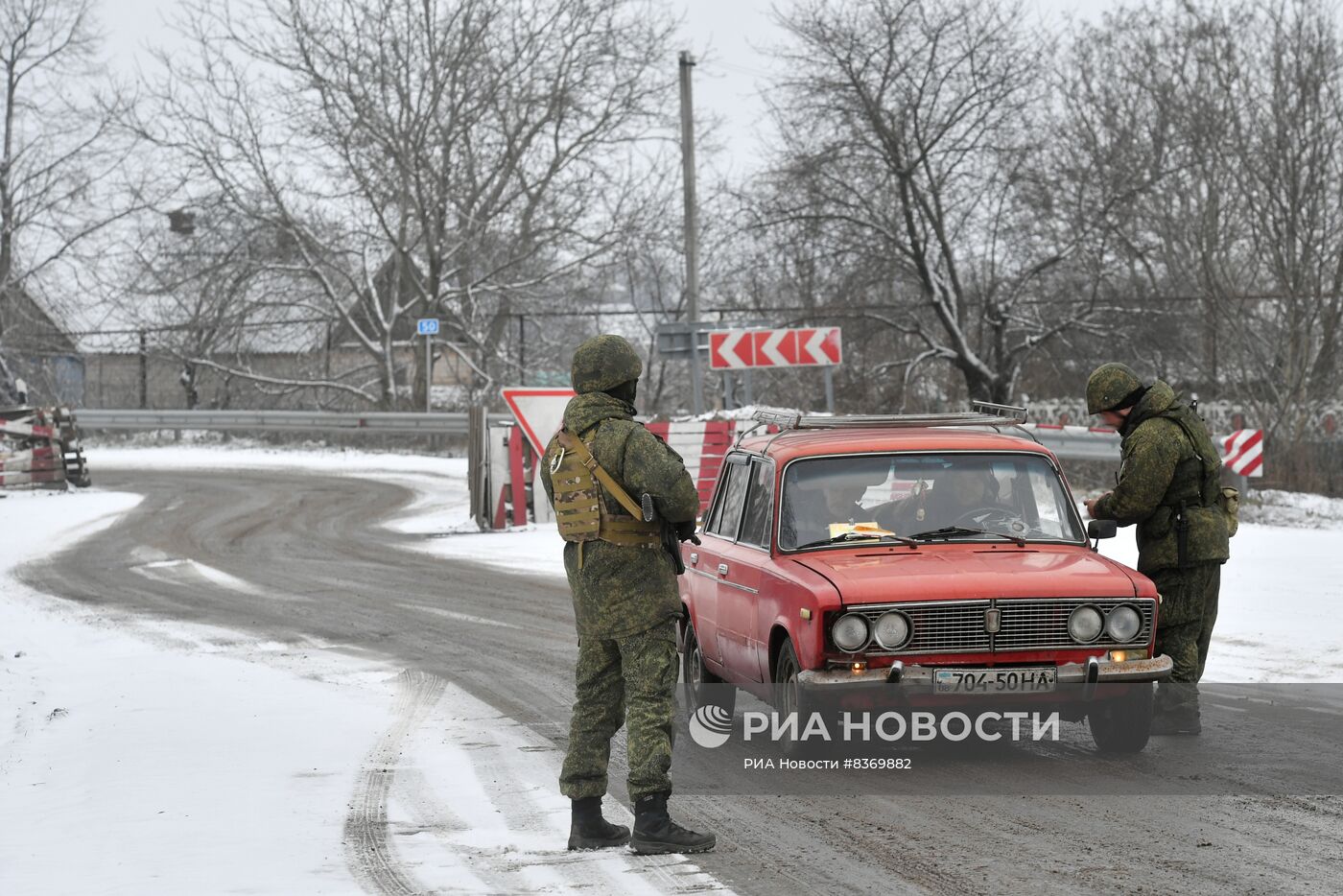 Блок-пост ВС РФ в южном секторе спецоперации
