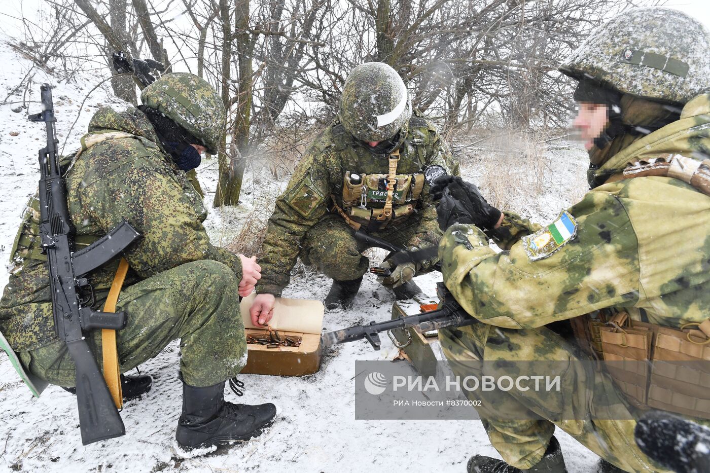 Подготовка мобилизованных военнослужащих РФ на полигоне в Запорожской области