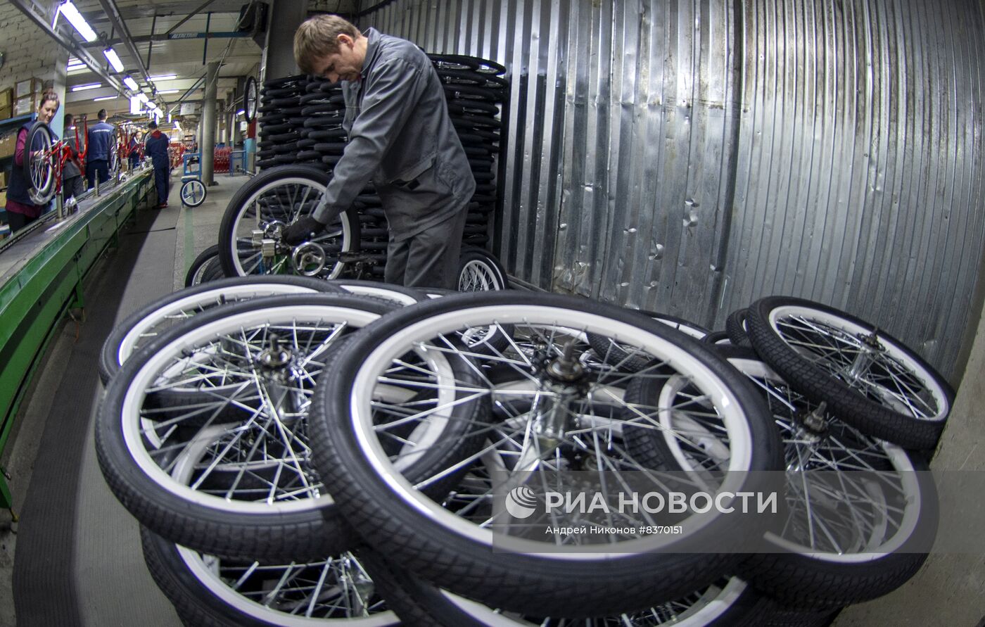 Производство велосипедов "Кама" на заводе "Форвард" в Пермском крае