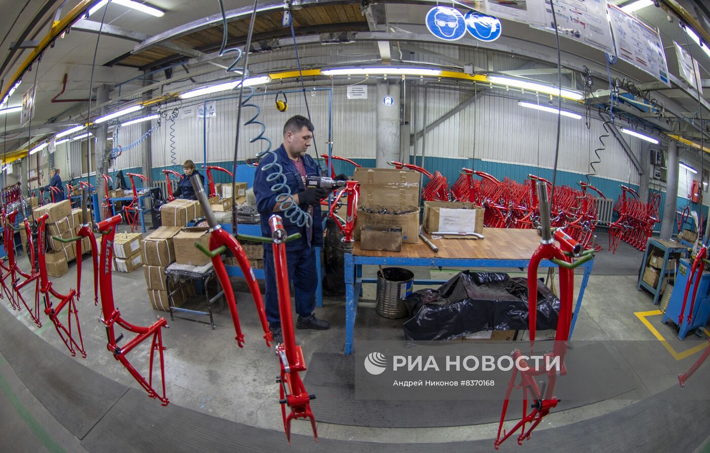 Производство велосипедов "Кама" на заводе "Форвард" в Пермском крае
