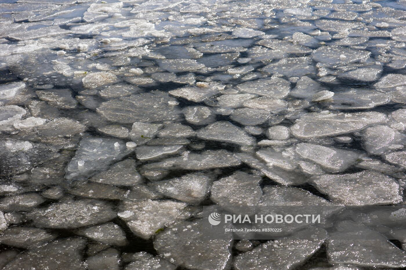 Азовское море замерзло в Краснодарском крае