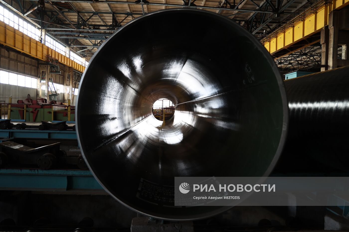 Производство труб для строящегося водовода из Ростовской области в ДНР