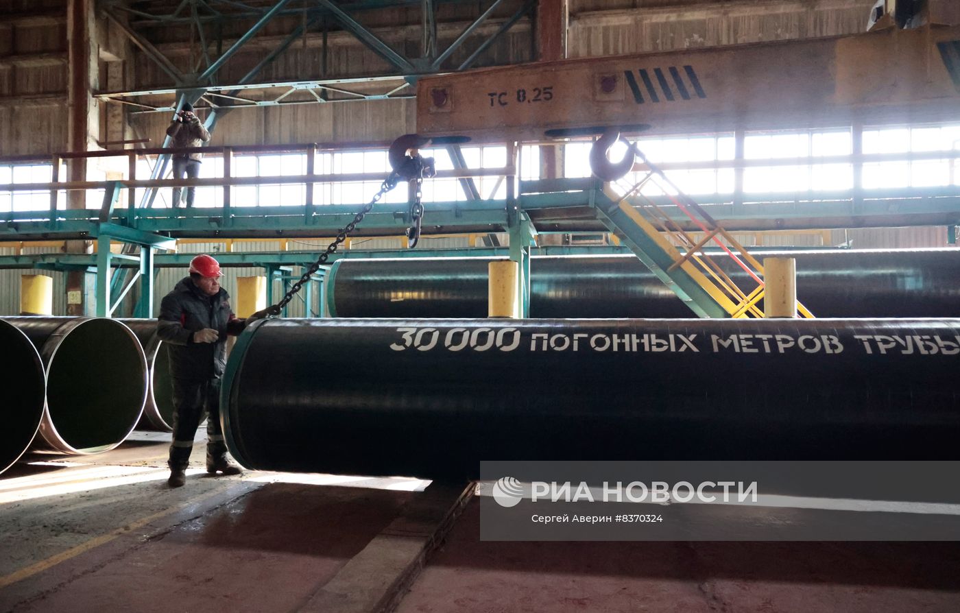 Производство труб для строящегося водовода из Ростовской области в ДНР