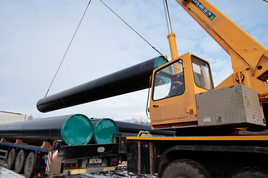 Производство труб для строящегося водовода из Ростовской области в ДНР