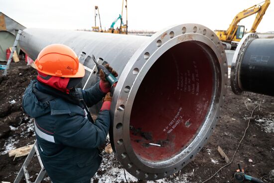 Производство труб для строящегося водовода из Ростовской области в ДНР