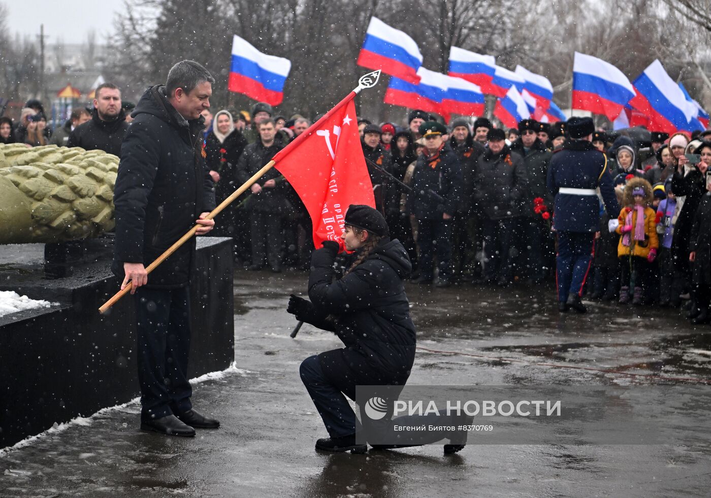 Празднование 80-летия освобождения Луганска от немецко-фашистских захватчиков