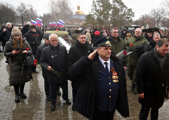 Празднование 80-летия освобождения Луганска от немецко-фашистских захватчиков
