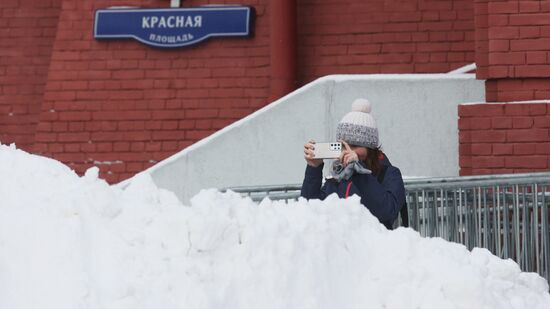 Снег в Москве