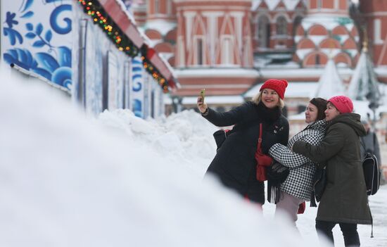 Снег в Москве