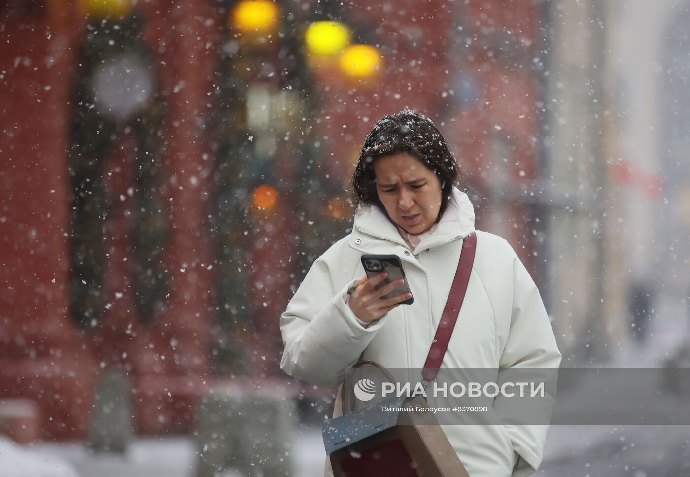 Снег в Москве