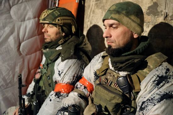 Бойцы ВС РФ на Авдеевском направлении