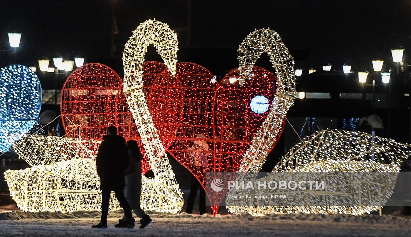 Празднование Дня всех влюбленных в Казани