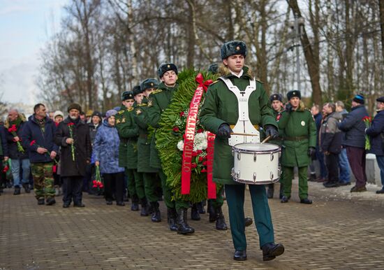 Траурная церемония ко дню вывода советских войск из Афганистана в Петербурге