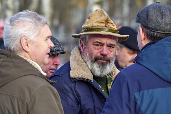 Траурная церемония ко дню вывода советских войск из Афганистана в Петербурге