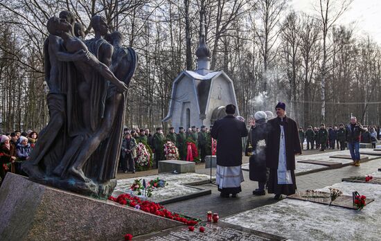 Траурная церемония ко дню вывода советских войск из Афганистана в Петербурге
