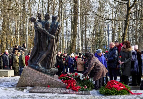 Траурная церемония ко дню вывода советских войск из Афганистана в Петербурге
