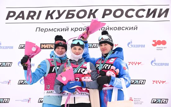 Биатлон. Кубок России. Женщины. Спринт