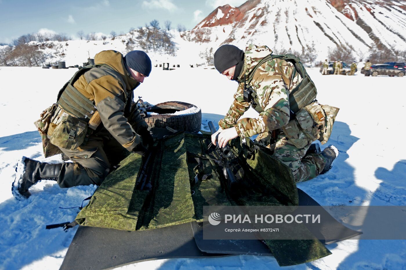 Учения снайперов батальона "Эспаньола" в ДНР