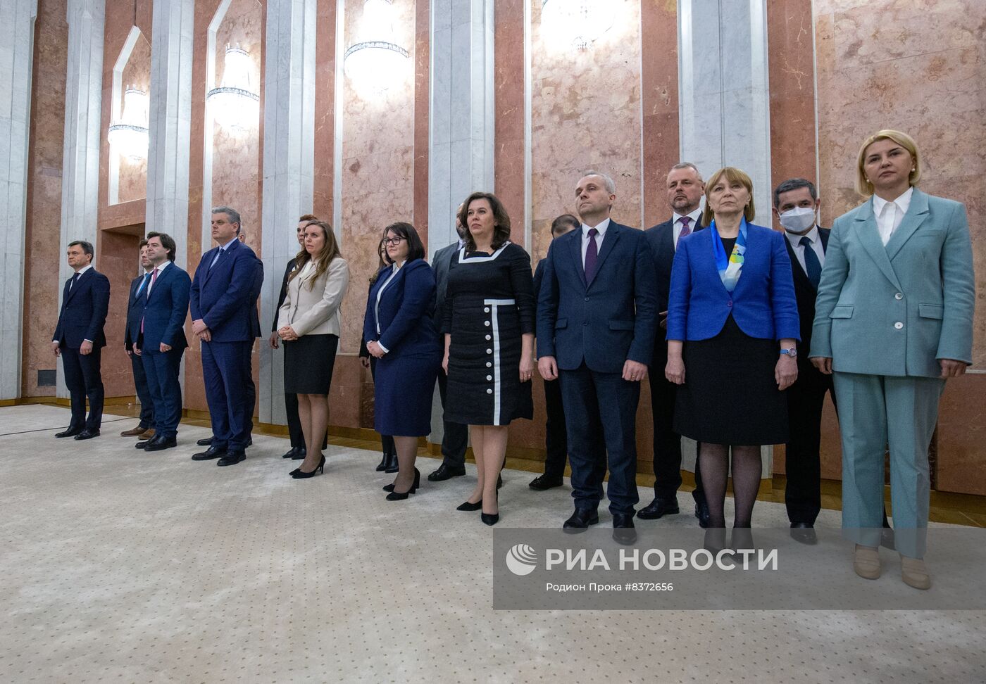 Церемония принятия присяги нового правительства под руководством Д. Речана в Молдавии