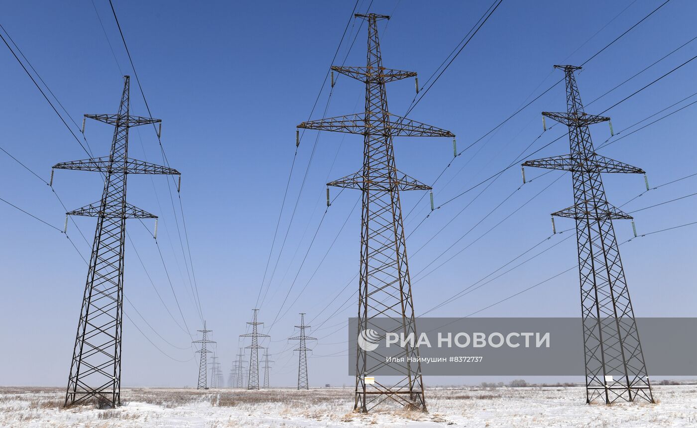 Линии электропередач в Хакасии