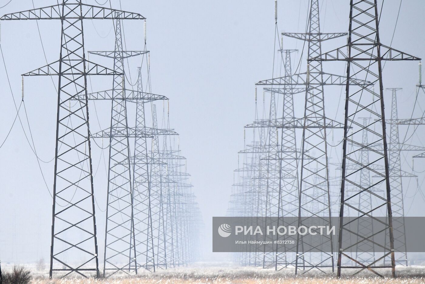 Линии электропередач в Хакасии