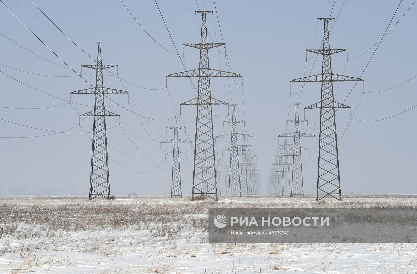 Линии электропередач в Хакасии