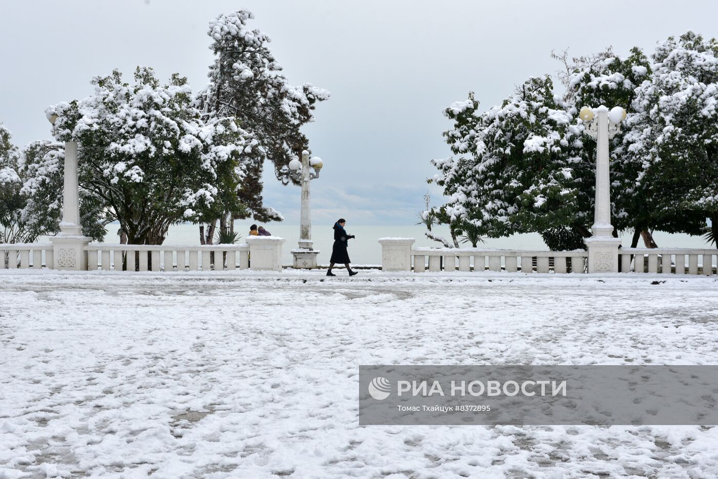Снег в Абхазии