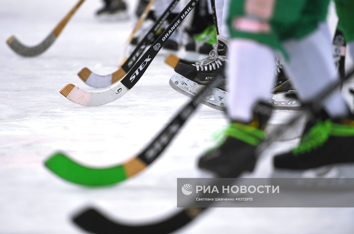 Турнир по русскому хоккею на Красной площади 