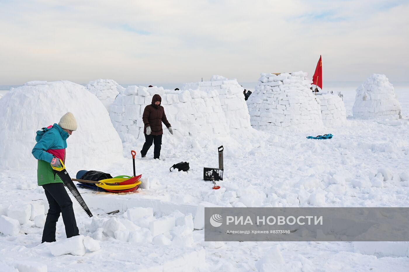 Фестиваль Иглу-2023 "Город эскимосов" в Новосибирске