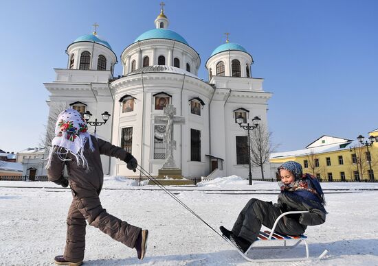 Мясопустная неделя в Казанском Богородицком мужском монастыре