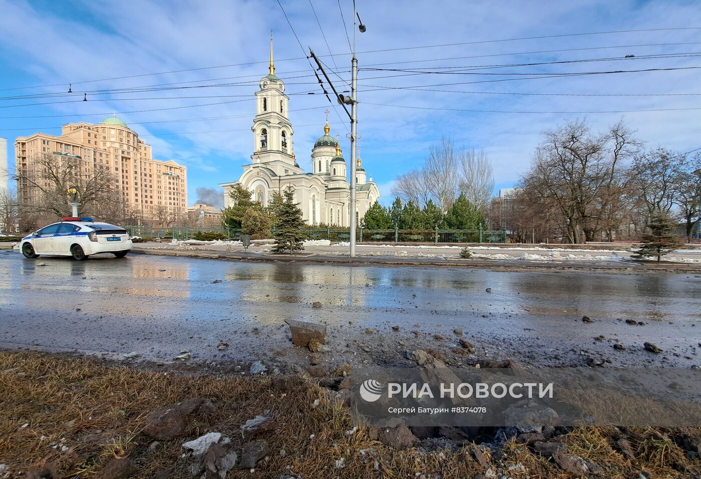 Украинские военные обстреляли центральные районы Донецка