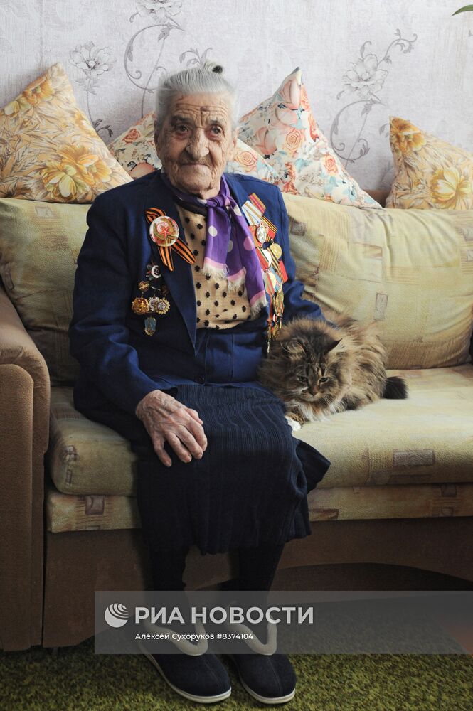 100-летие ветерана Великой Отечественной войны М. Павловой в Тамбове